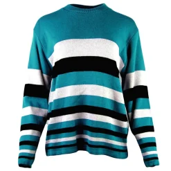 Women's Stripe Jumper Teal