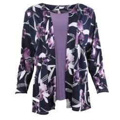Women's Twinset Purple Floral