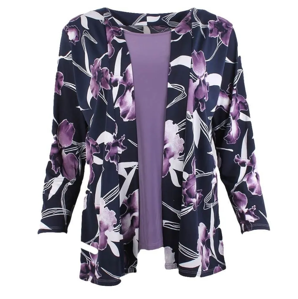 Women's Twinset Purple Floral