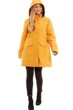 Women's Waterproof Jacket Damaris Mustard
