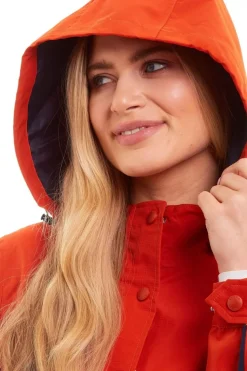 Women's Waterproof Jacket Damaris Orange