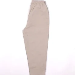 Womens Zip Crop Trousers Stone