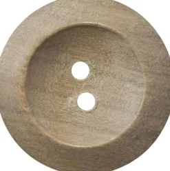 Wood Two Hole Button - Size 26