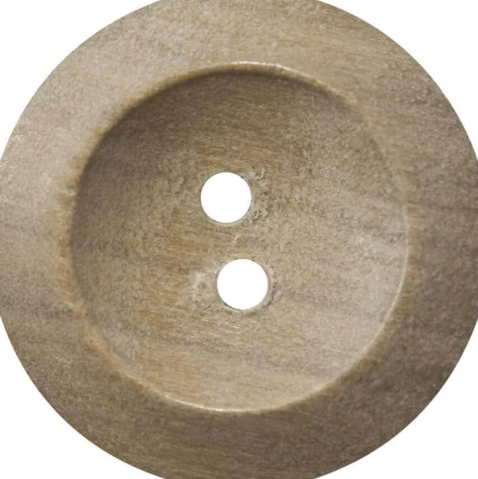 Wood Two Hole Button - Size 26