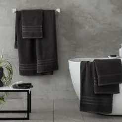 Zero Twist 6 Piece Towel Bale Charcoal by Catherine Lansfield